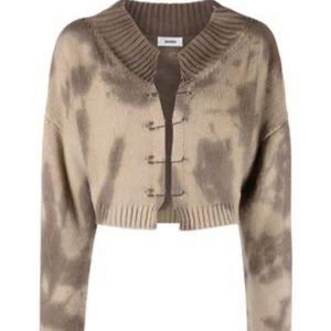 Danielle Guizio Safety Pin Sweater Cardigan